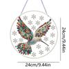PVC Glass Special Shaped Vintage Pattern Diamond Painting Hanging Suncatcher Diamond Drawing Suncatcher Ornament for DIY Craft