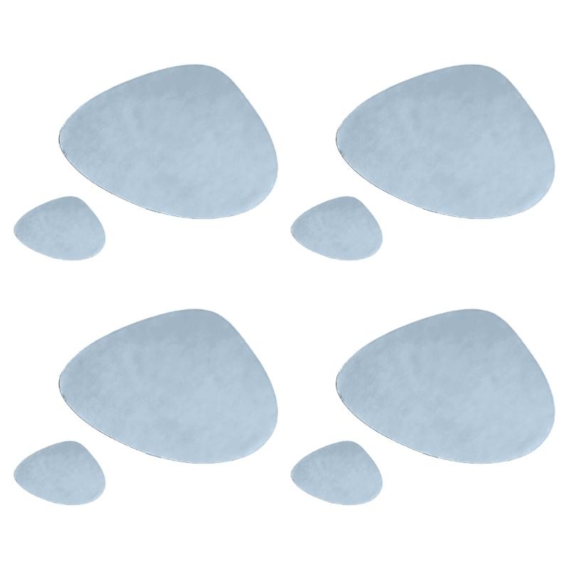 Waterproof Leather Placemat Heat Resistant Nonslip Teardrop Designs Place Mat for Dining Table Protections
