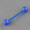 Bilancieri a sfera per piercing al corpo con borchie per lingua e naso luminosi alla moda punk da donna