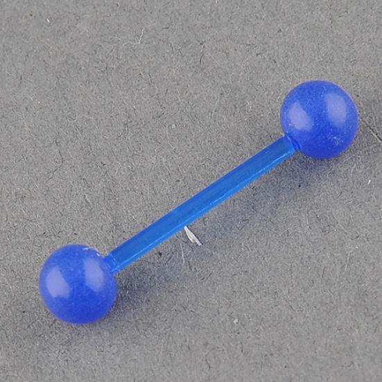 Bilancieri a sfera per piercing al corpo con borchie per lingua e naso luminosi alla moda punk da donna