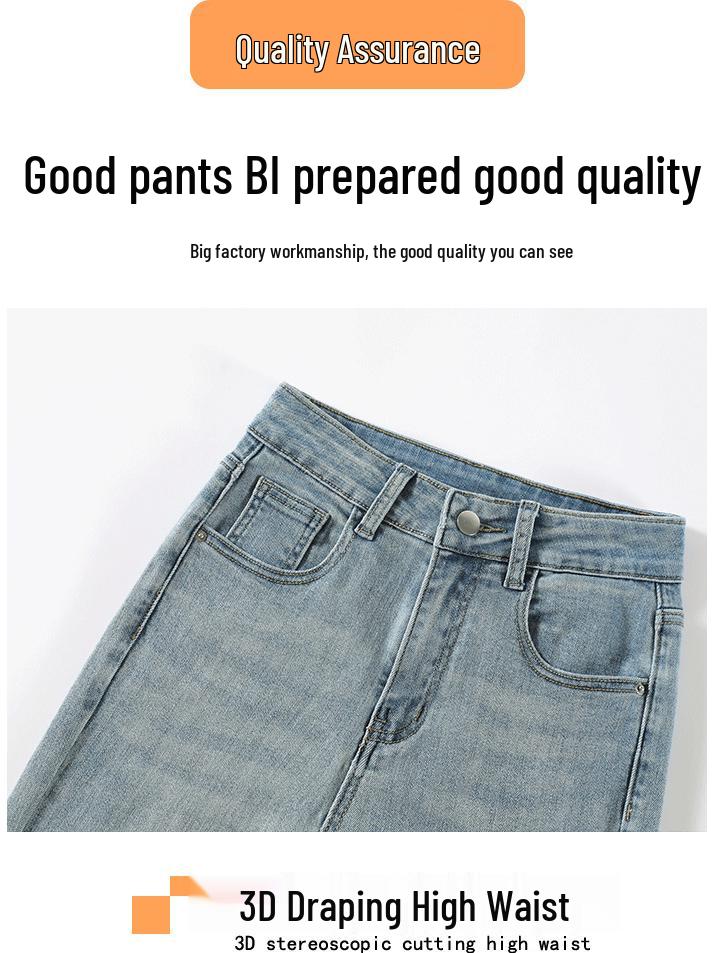 Women's High Waist Embroidered Flare Jeans - Spring/Summer National Style