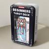 11*6.2cm Beginners Tarot Deck in Tin Box with Guidebook, 78Tarot Cards with Astrology & Numerology Insights