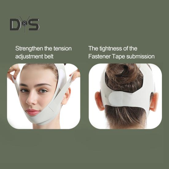 V Line Lifting Strap Anti-Aging Chin Strap for Jawline Contouring Reusable Face Toning Belts Facial Slimming Bandage