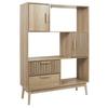 Klaus SHELF, Natural MDF AND PINE WOOD with Slats