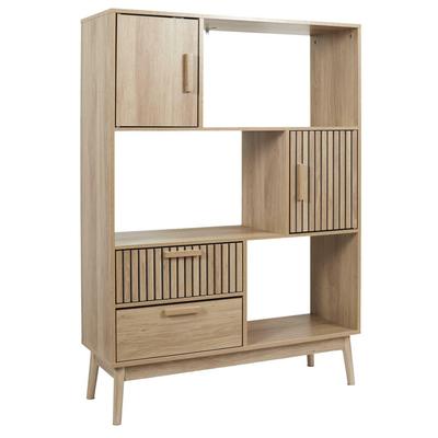 Klaus SHELF, Natural MDF AND PINE WOOD with Slats