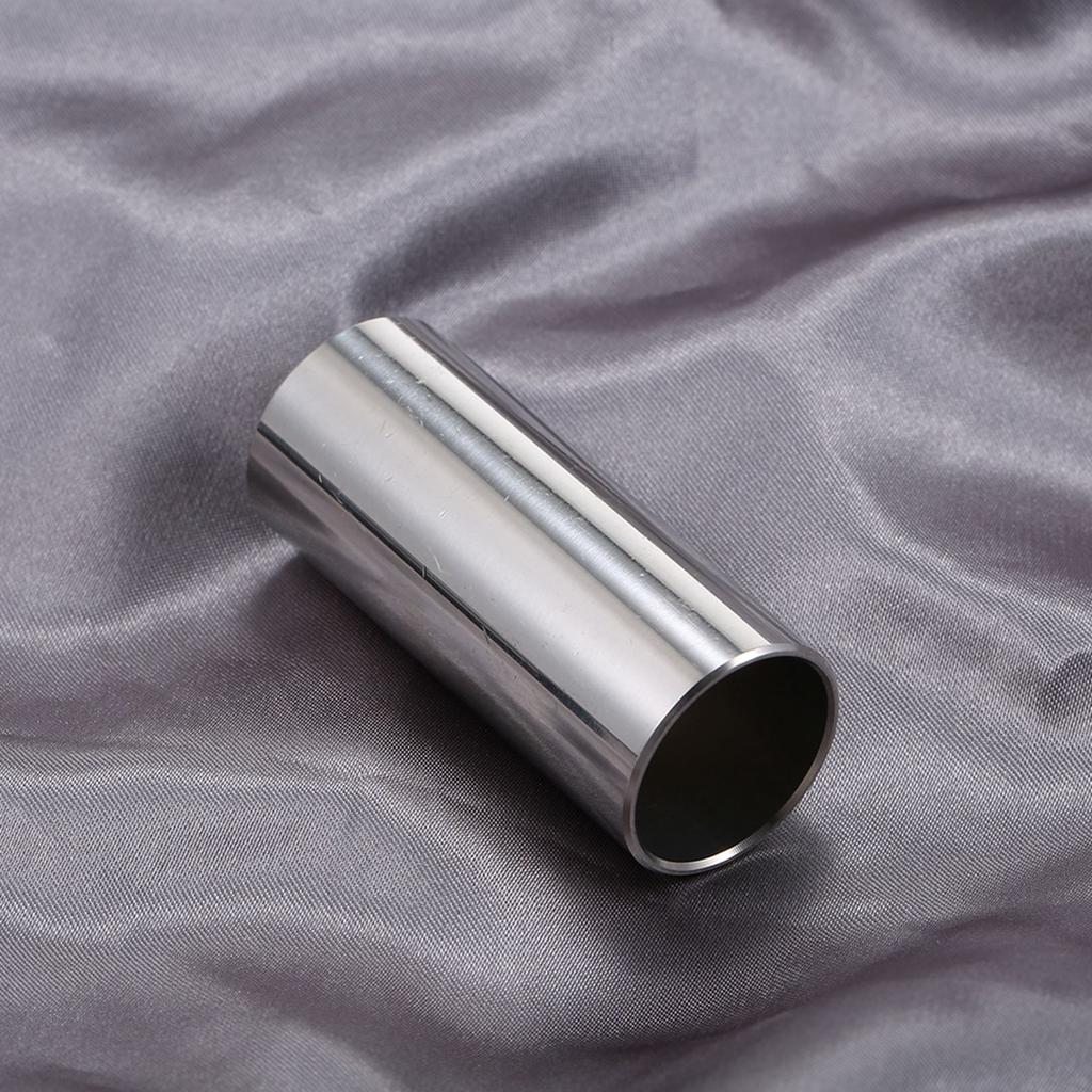 1PC 60MM High Guitar Slide Bar Stainless Steel Metal Glass Finger Slides for Guitar Bass Banjo Ukulele String