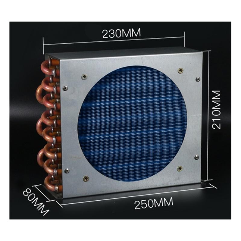A95I-Aluminum Fin And Copper Tube Heat Exchanger Refrigerator Freezer Air-Cooled Water-Cooled Small Shell Condenser Radiator