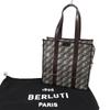 Excellent Berluti Tote Bag Cava de Voyage Toile Malbeuf Tote Bag Dark brown mens Used