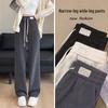 European Cotton Velvet Wide-Leg Pants for Women - Thickened, Loose Fit, Straight-Leg, Small Size, Casual, Perfect for Autumn and Winter
