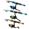 FTK Rod and Reel Set, Men's Telescopic Fishing Rod Set, Collapsible Portable Fishing Gear Starter, Compact Travelling Fishing Rods