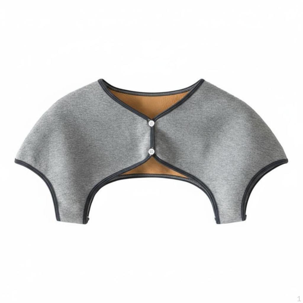 Neck Warmer, Soft Thermal Shoulder Cape, Winter Warmth Comfort M Light Gray
