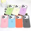 Simple Love Heart Phone Case For IPhone 17 17E Air 16 16E 15 Plus Pro Max Candy Colored Cover