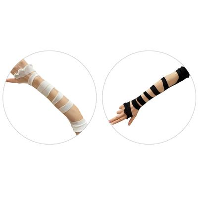 Armstulpen für Mädchen im Stil der 2000er Jahre – perfekt für Mottopartys, Subkulturen, Bandagen, Armhandschuhe, Club-Armbedeckungen und mehr. JKStyle Mädchen-Armbekleidung
