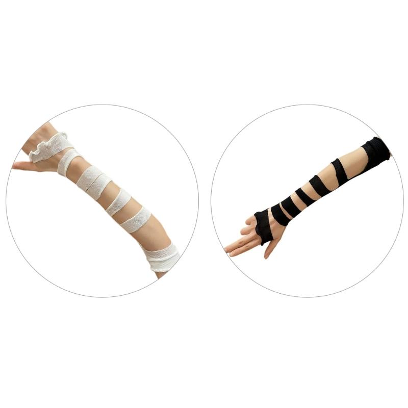 Bandages Gloves for Animation Event Subcultures Arm Sleeves Teens Girl Arm Cover
