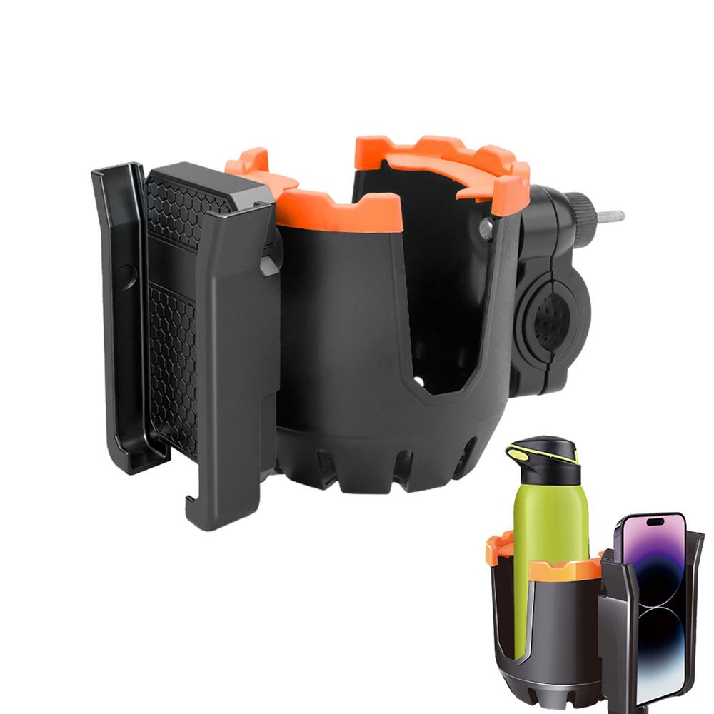 Motorcycle Drink Holder Water Bottle Holder Phone Stand Scooter Drink Holder Bottle Mount 2 In 1 Cell Phone Holder For Handlebar