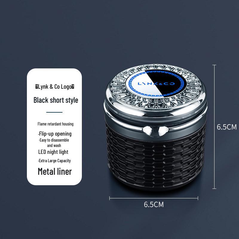 LED Ashtray with Lid for Lynk & Co New Energy ZERO (Models 01, 02, 03, 05, 06, 09)