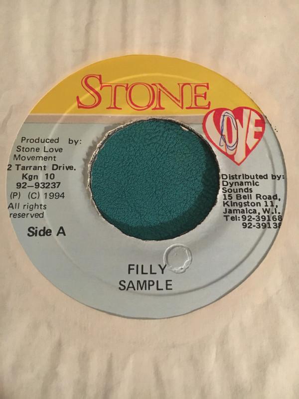 

7inch Record SAMPLE - Filly NONE Stone Love 1994 Jamaica Reggae, Ska & Dub Used