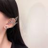 Korean Style Single Side Earrings Antique Gold Color Ear Cuff Retro Elf Ear Clip  Halloween