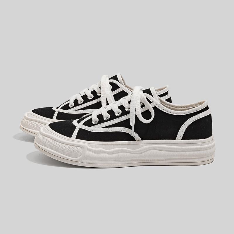 New Spring and Autumn Little White Shoes Women's Flat Casual Trendy Women's Student Board Shoes Canvas Shoes