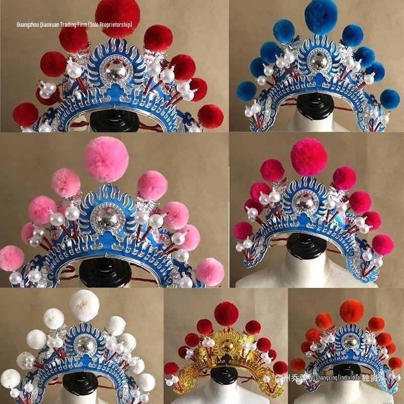 Small Ezi Peking Opera Prop Hat - Drama Headwear & Performance Supplies