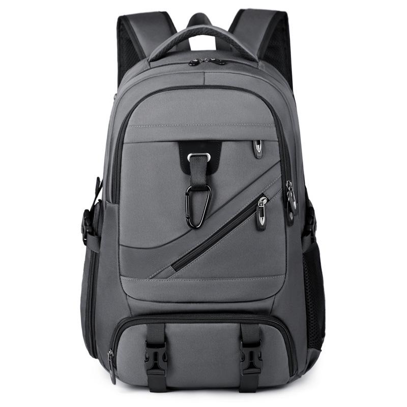 

Чоловічий розширюваний рюкзак для подорожей на відкритому повітрі з відділенням для взуття сірий колір