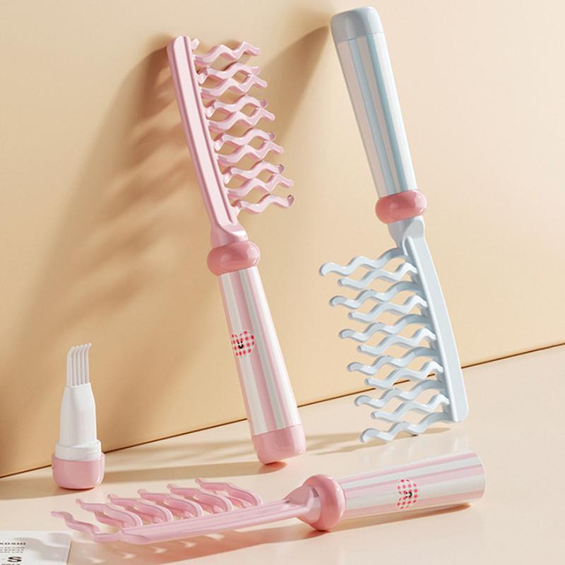 1 Pcs Double Row Big Tooth Comb Wide Tooth Women Special Perm Curly Comb Fluffy Hairdressing Styling Tools Detangling Hair Comb