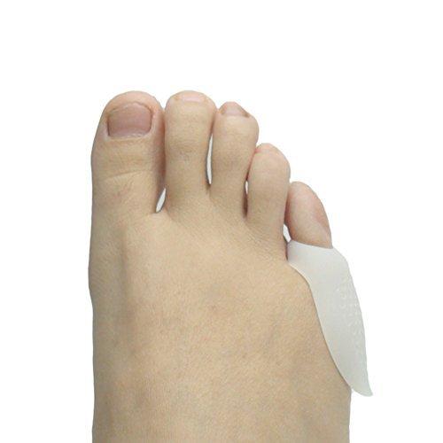Sumifun 1 Pairs Toe Silicone Protective Cover Grinding Feet Separate Toe Covers Toe Correction Toe Protector