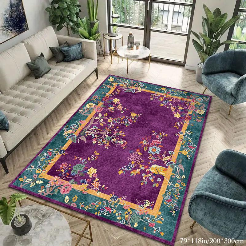 Retro Carpet Homestay Decoration Carpet Bedroom Bedside Carpet Living Room Study Room Carpet