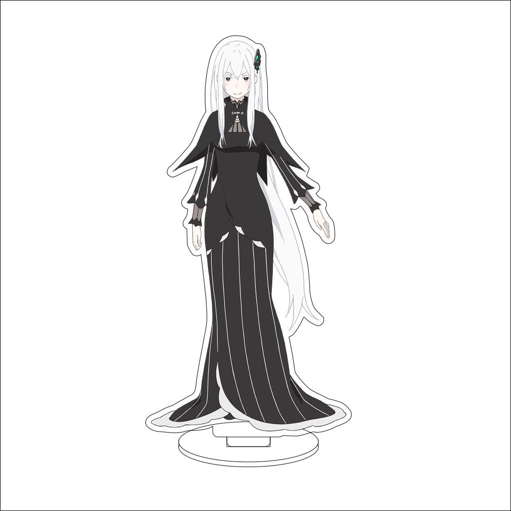 16CM Anime ZERO Starting Life in Another World Cosplay Acrylic Stand Ornaments Elsa Gran Hilte Figure Stand Halloween Gift