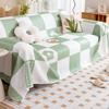 Summer New Sofa Cover Cloth Ice Silk Sofa Towel Full Covered Seat Cushion for Summer Non-Slip Backrest Towel Cover