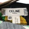 CELINE Made in France Rose pattern Short sleeve No color blouse 40 black Women Used