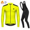 Raudax Winter Thermal Fleece Cycling Jersey Set Normal Studios Racing Bike Cycling Suit Mountian Cycling Clothing Ropa Ciclismo