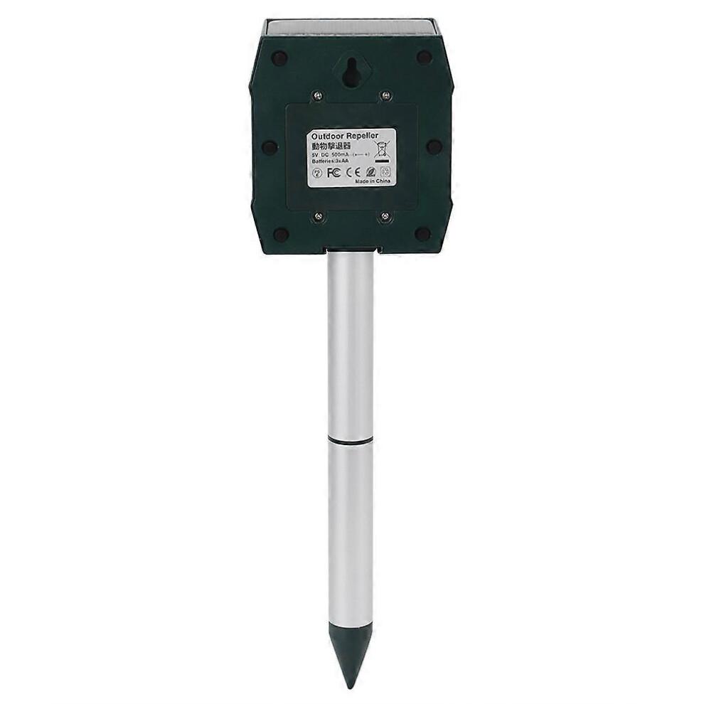 Multi Functional Solar Outdoor Ultrasonic Animal Repeller Bird Mice Fox Repeller Repellent Garden