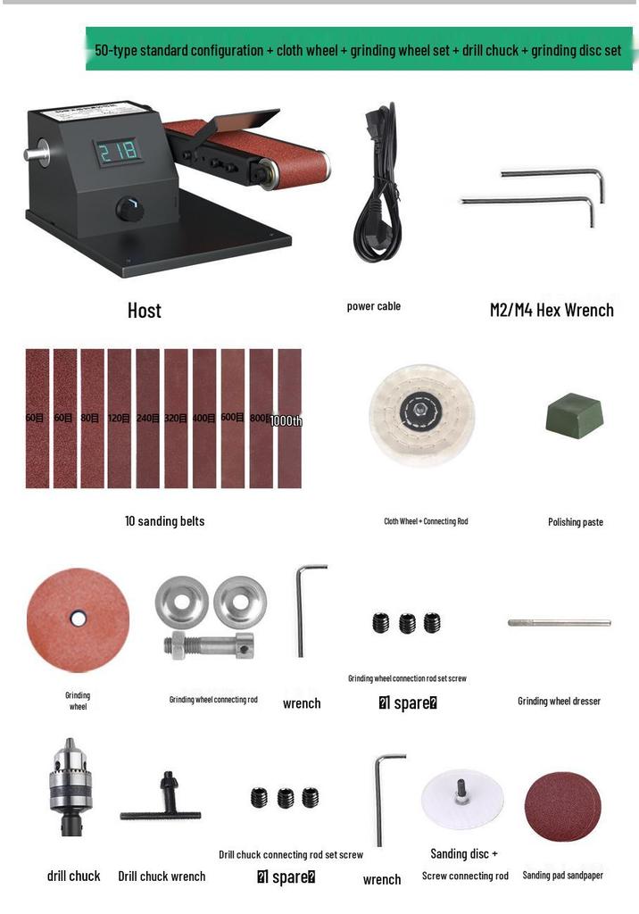800W Mini Belt Sander and Polisher with Fixed Angle Knife Sharpener