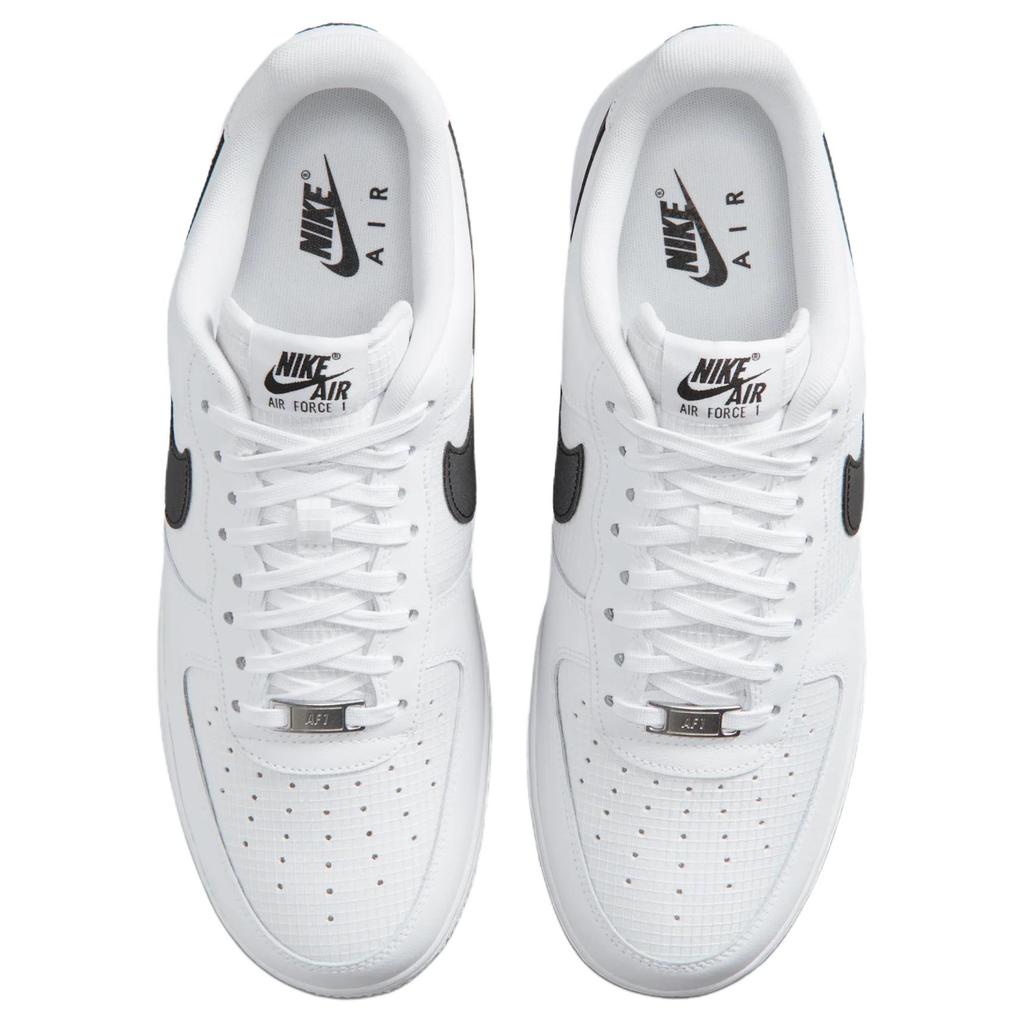 Nike Air Force 1 Low Top Skateboard Shoes Unisex White Black IR0952-100