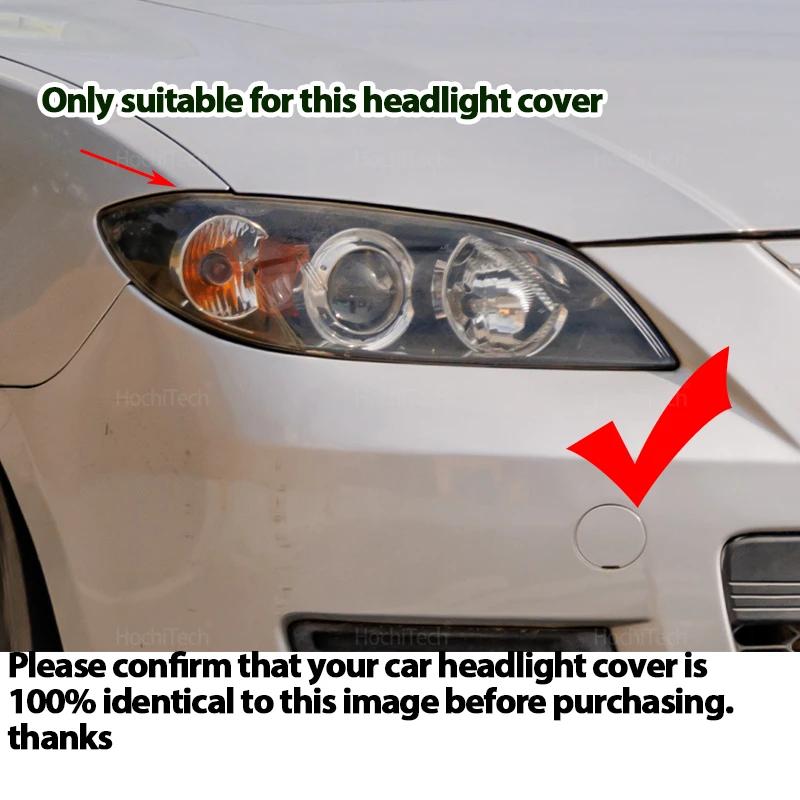 1 par frontlyktglassdeksel for Mazda 3 Mazda3 Axela BK 2003-2008 Bilfrontlyktdeksel Gjennomsiktig lampeskjerm Lampeskall