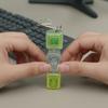 LED Light-up Keyboard Fidget Spinner Toy Decompression Button Finger Clicker Toy 2/3/4/5/6-Keys Fidget Keychain Stress Relief Desk Toy