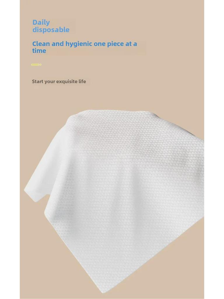 Verdickte Einweg-Gesichtstücher aus Baumwolle für Schönheitssalons - Hängendes & Ausziehbares Design, Großpackung zur Reinigung
