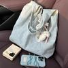 Summer Fresh and Versatile Tote Commuter Large-capacity Canvas Single-shoulder Bag