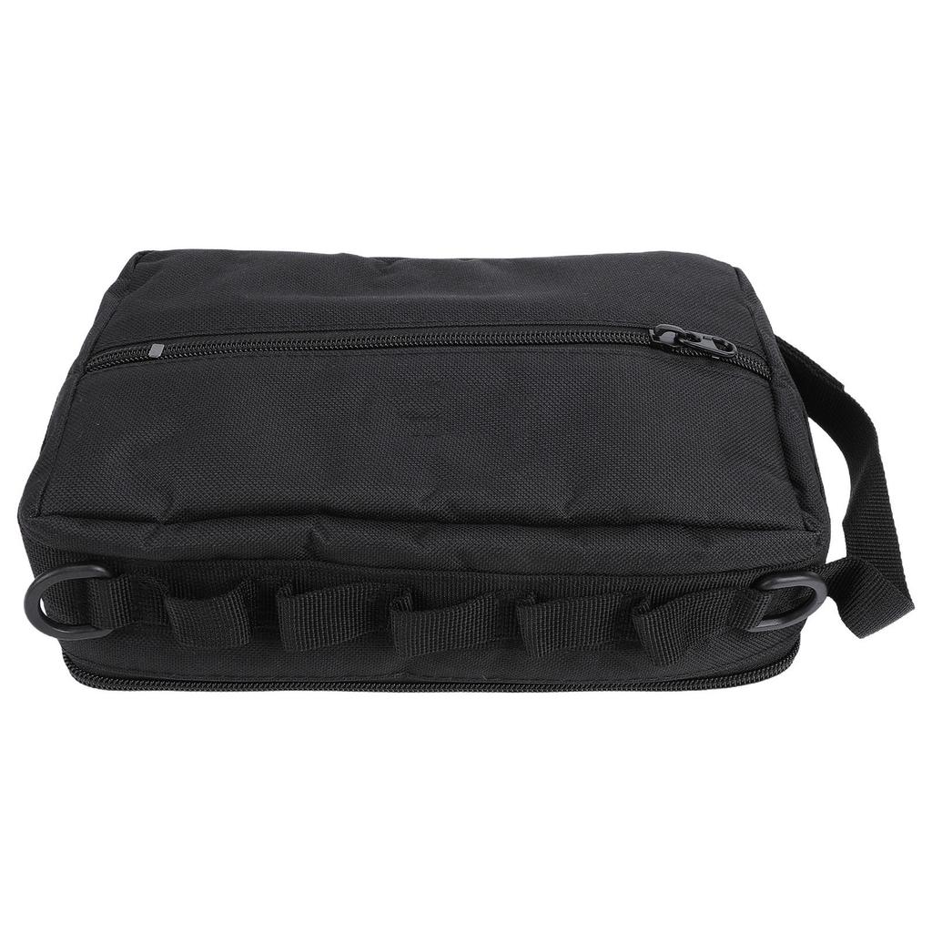 Bolsa para Utensílios de Camping Preta à Prova de Poeira à Prova d'Água Tecido Oxford Suporte de Papel Higiênico Suspenso para Camping Ferramentas de Churrasco para Casa