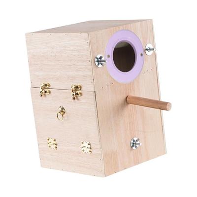 Papageien Zuchtbox Vogelhaus Holz Vogelhaus für Kakadu Wellensittich Garten