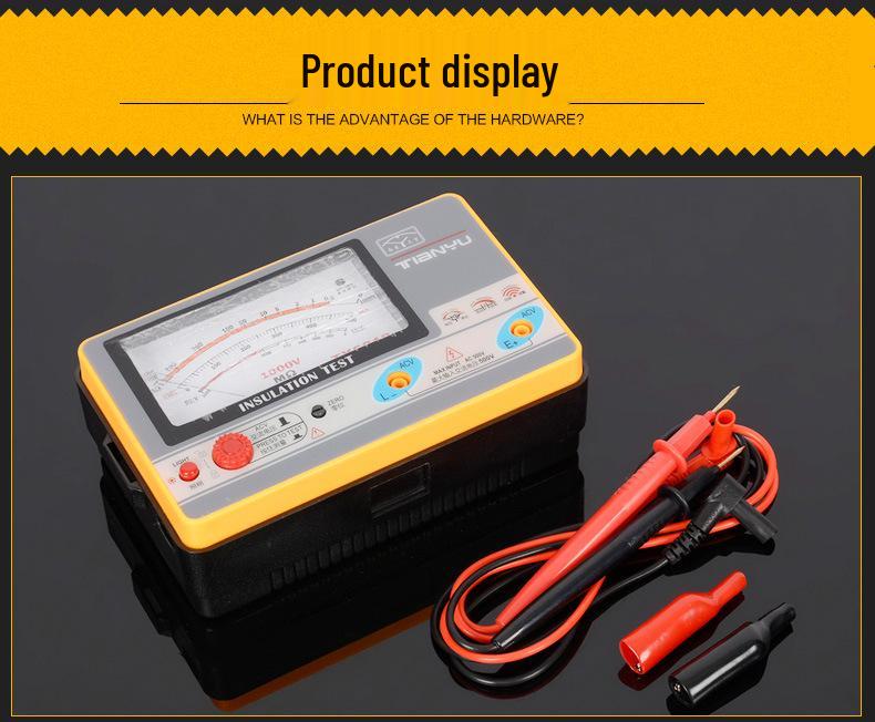 Tianyu TY6018 High Precision Insulation Resistance Tester 500V/1000V