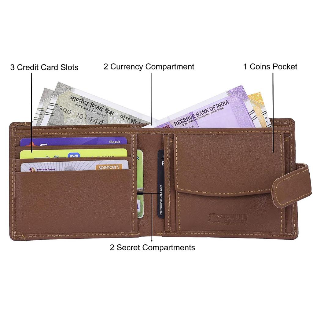 URBAN FOREST Oswald Redwood Leather Wallet for Men