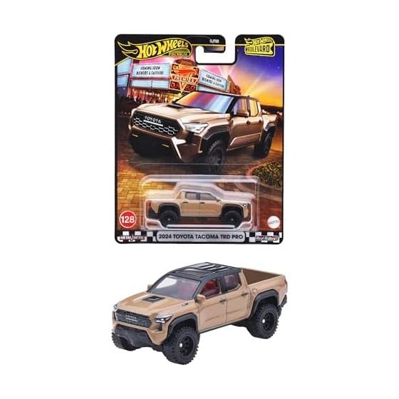 Hot Wheels Boulevard 2024 Toyota Tacoma TRD Pro Игрушечный автомобиль Мини-машина Возраст 3+ Коричневый JBL08