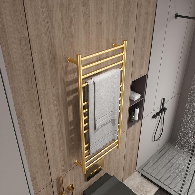 304 Stainless Steel Electric Heated Towel Rack with Golden Controller