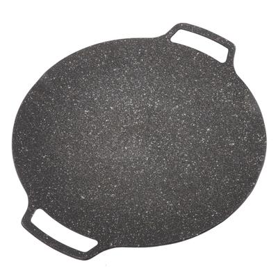 Korean BBQ Plate Barbecue Grill Non Stick Circular Frying Pan for Home Outdoor Stove Universal Type