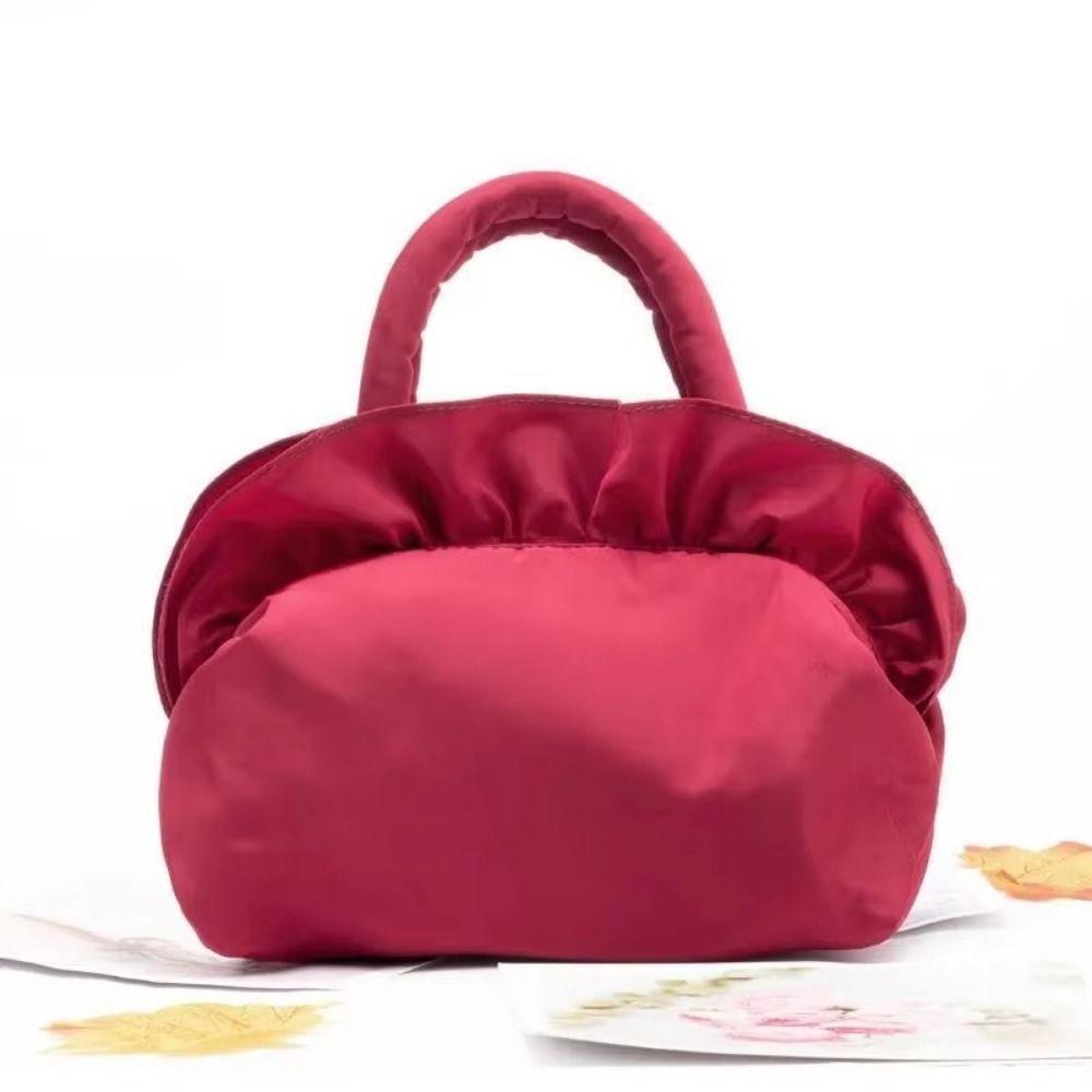 Flowers Ladies Handbag Zipper Mini Mother Bag Lolita Gothic Handheld Purse  Outdoor