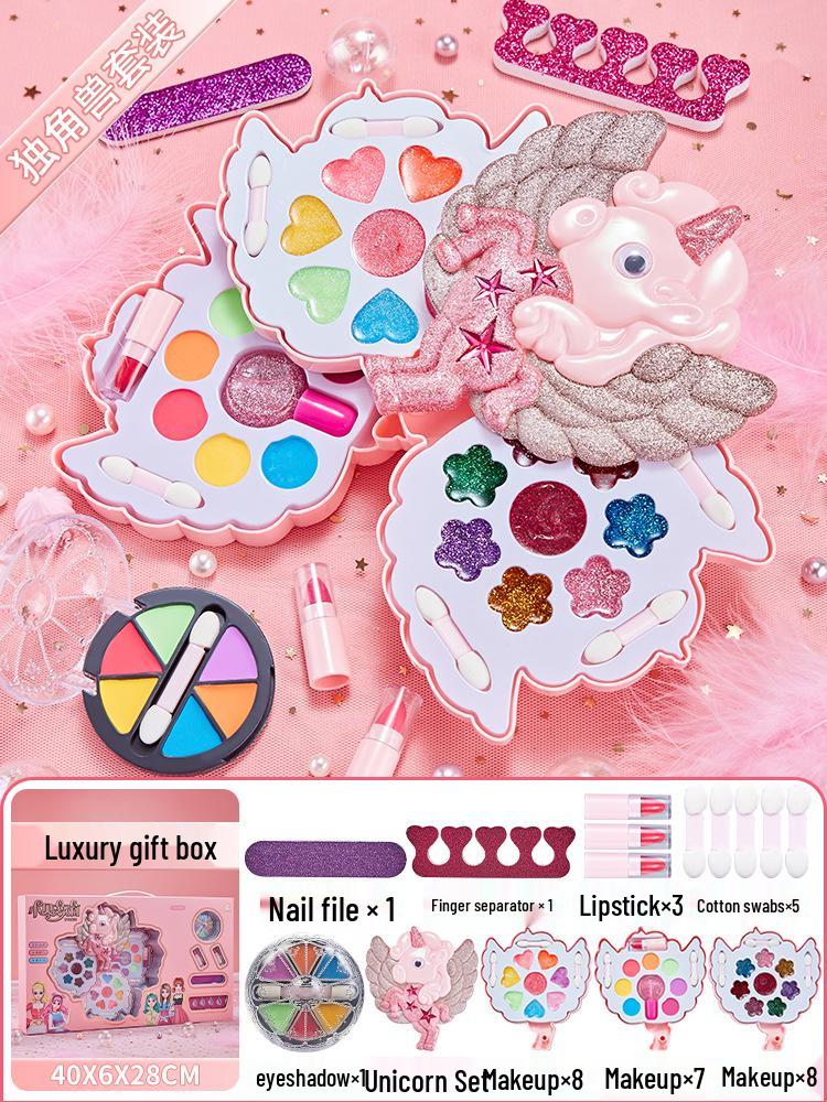 Kids' Makeup Set for Ages 3-6: Genuine Girls' Playhouse Toy with Lipstick 012/013