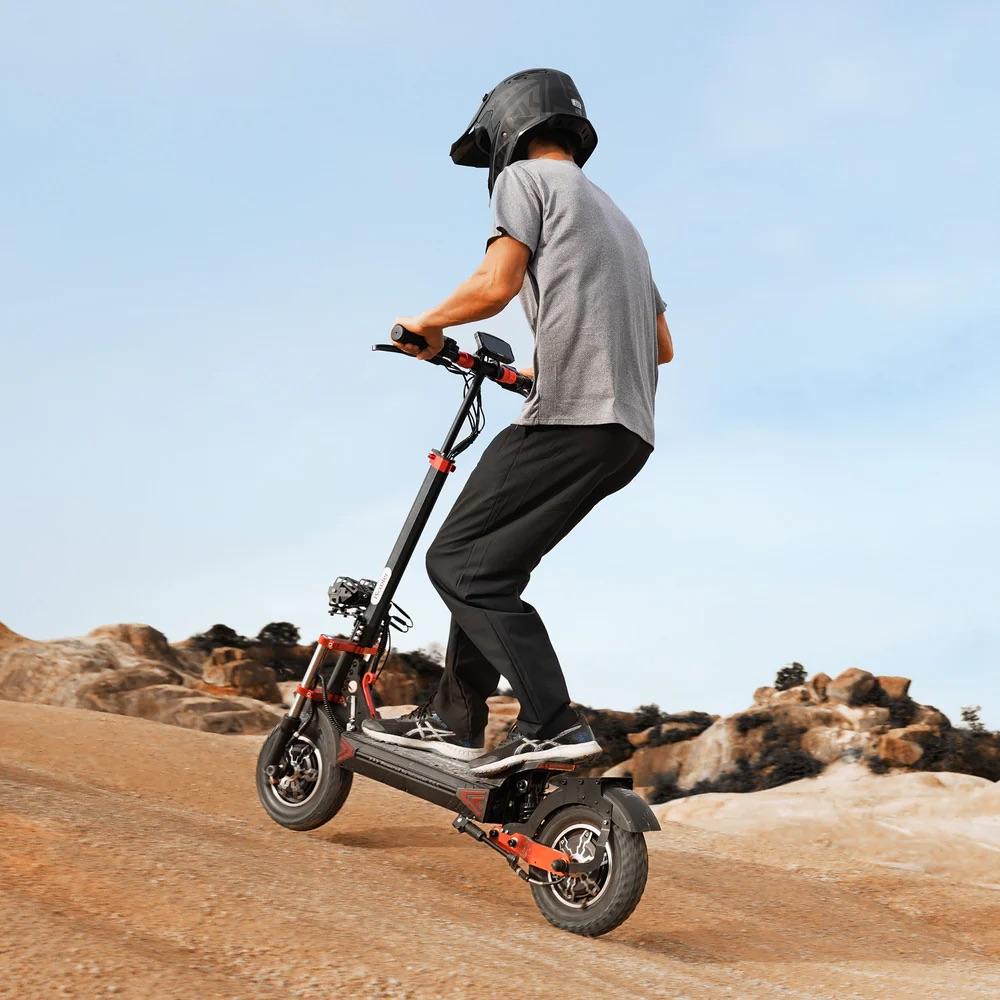 iScooter IX8 Electric Scooter 48V 20Ah Battery, 2*1200W Motor, 70KM Range, 12 Inch Tires, Off-Road E-Scooter