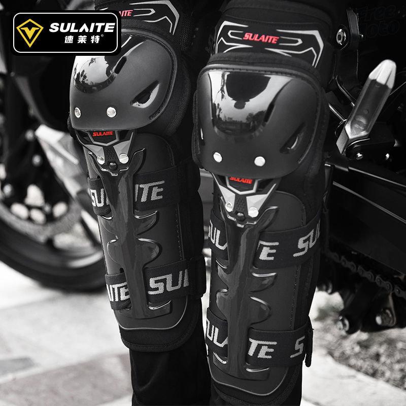SULAITE Genouillères de Moto pour Homme Coudières Moto Protection Motocross Garde de Pilotage Moto Cross Racing Joelheira VTT